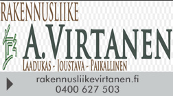 Rakennusliike A. Virtanen Oy logo